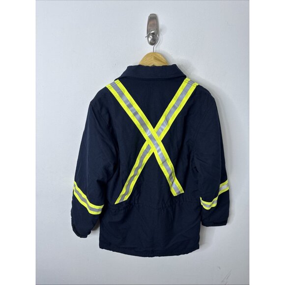 Firewall Men XS R Nomex Aramid FR Jacket High Visibility Reflective Jacket Blue - Picture 3 of 8